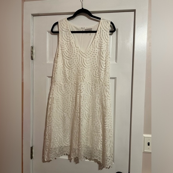 #142 1. STATE • SLEEVELESS CROCHET • COCKTAIL DRESS - Picture 3 of 6